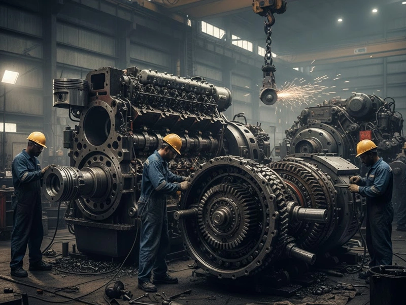 marine engine and gearbox maintenance support